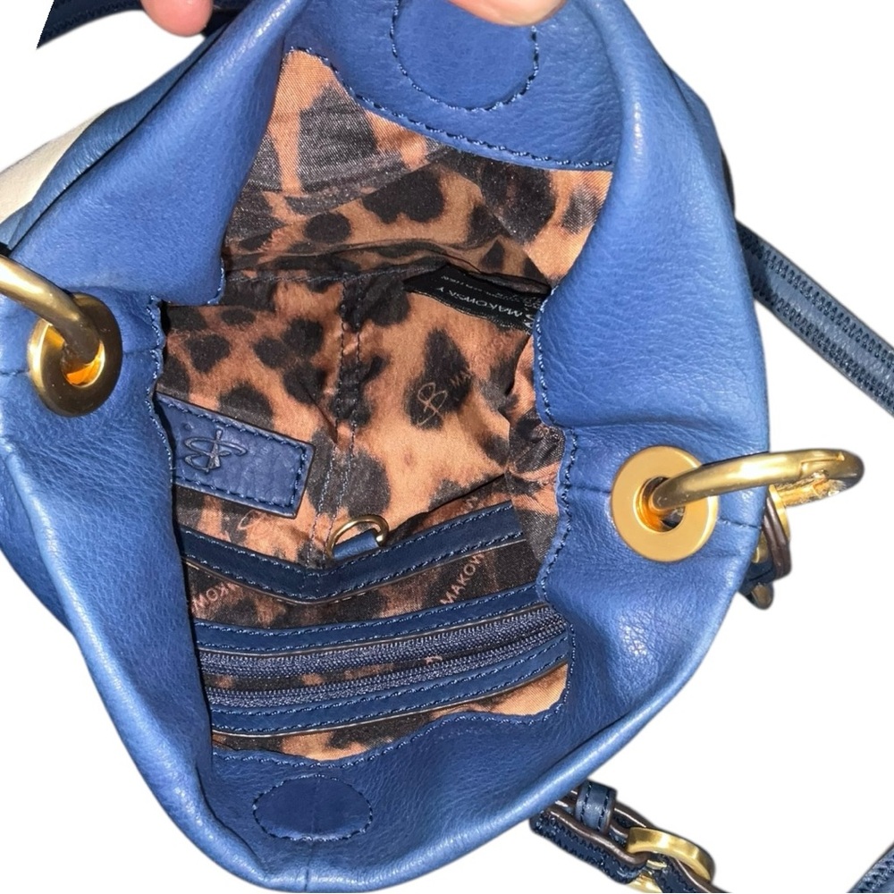 ๐โ B. Makowsky Leather Crossbody | Colorblock Cool ๐ผ - Picture 5 of 6